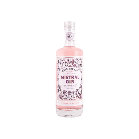 Happy Hour Drinking Sticker by MistralGin, the first provencal rosé gin