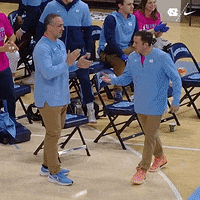 High Five Lets Go GIF by UNC Tar Heels