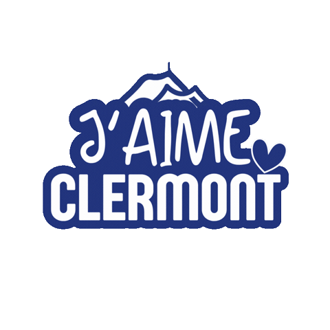 Clermont Ferrand Love Sticker by Bonjour Clermont