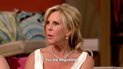 disgusted real housewives GIF
