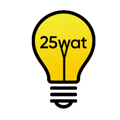 25wat Sticker