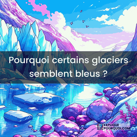 Couleur Des Glaciers GIF by ExpliquePourquoi.com