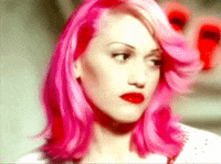 Pink wig gif online