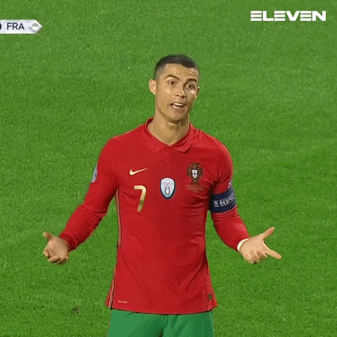 Disappointed Cristiano Ronaldo GIF by ElevenSportsBE