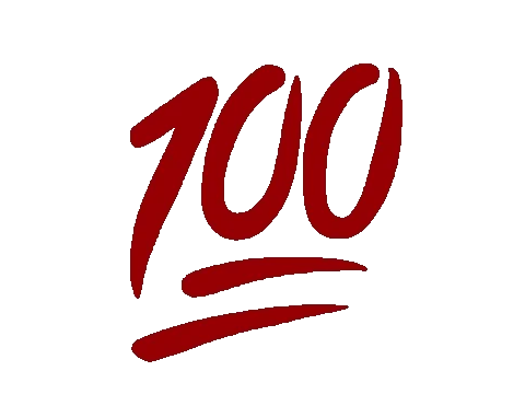 One Hundred Wow Sticker