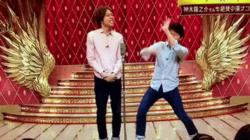 anthonyberteaux owarai fusuya tanaka showtime taniguchi osamu GIF