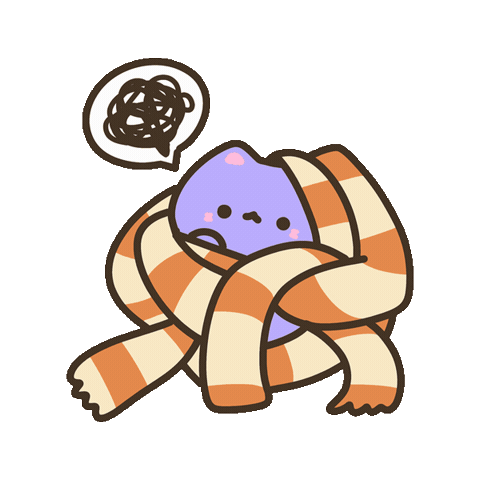 Confused Sweater Weather Sticker