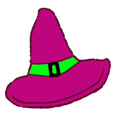 Halloween Hat Sticker by Katie Jones