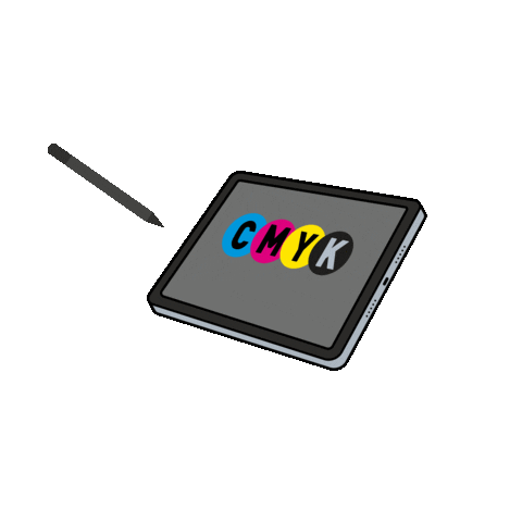 Escuela CMYK Sticker