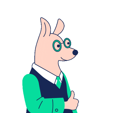 袋鼠 Sticker by Rooteam