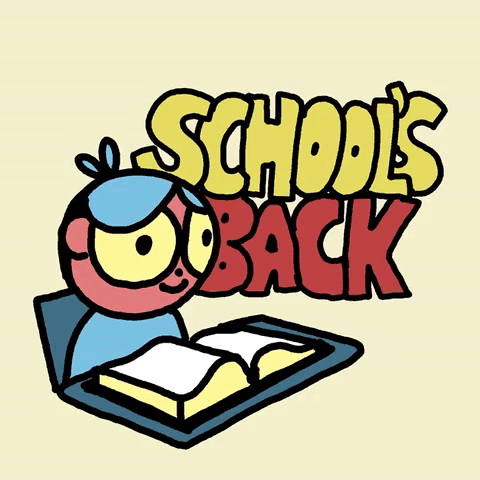 back to school clip art animated