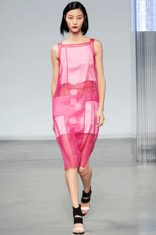 new york fashion week pink GIF by fashgif