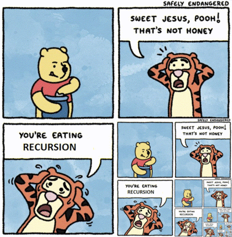 recursion sweet jesus pooh GIF