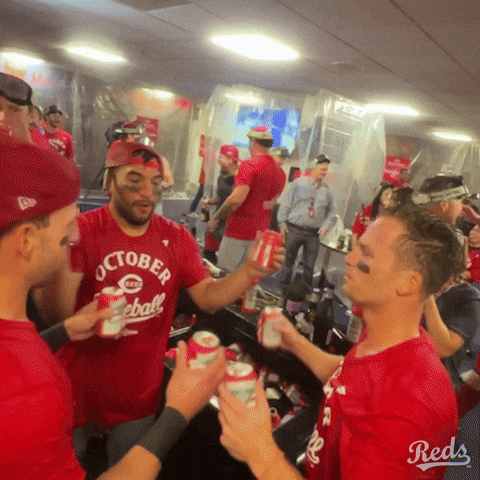 Celebration Mlb GIF by Cincinnati Reds
