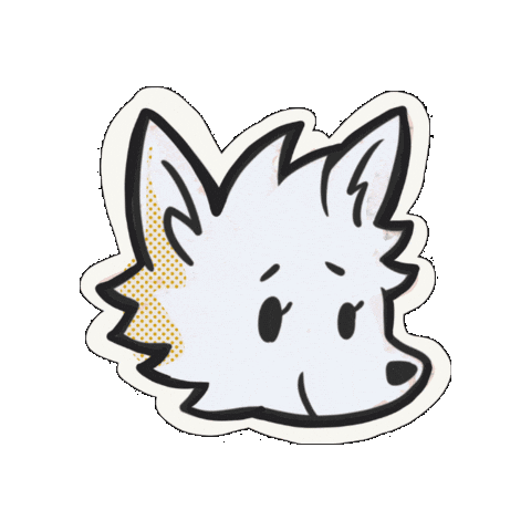 Dog Alba Sticker by La Tamy