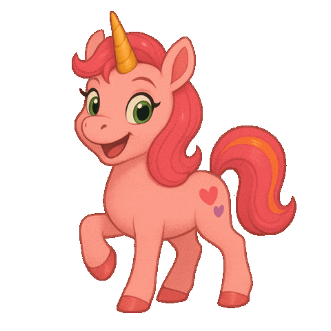 Unicorn Rosalie Sticker by Garry Ocean