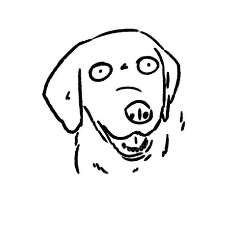 Dog Thank You GIF by butpoorlydrawn