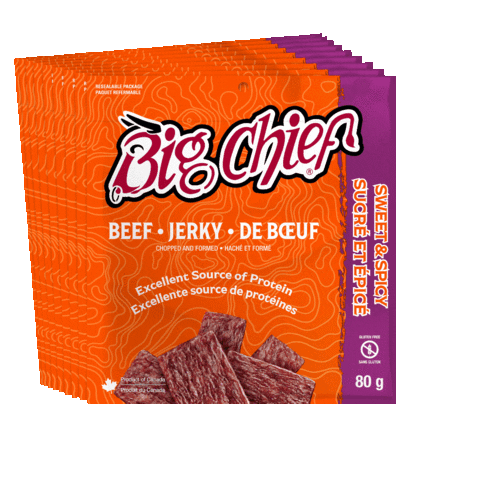 Beef Jerky Bags Sticker by BigChiefMeatSnacks