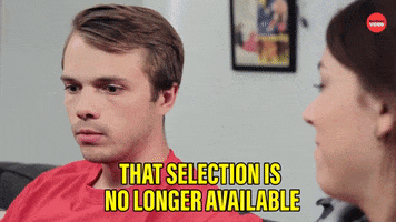 Not Available Selection GIF by BuzzFeed