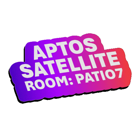 Aptossatellite Sticker by Aptos