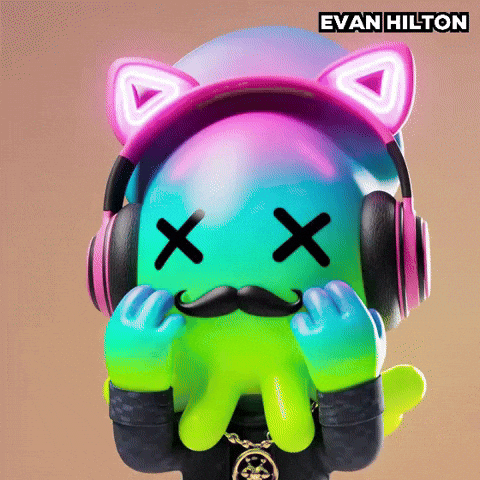 Beard Glowing GIF by Evan Hilton