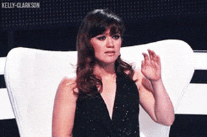 Kelly Clarkson Raise Hand GIF