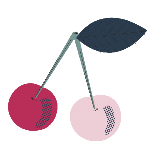 Cherry Cerise Sticker by Bonpoint