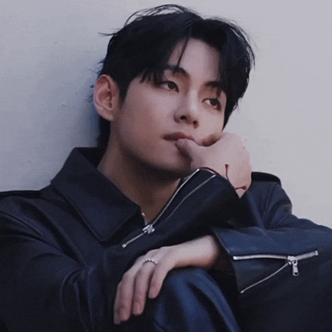 Staring Kim Taehyung GIF