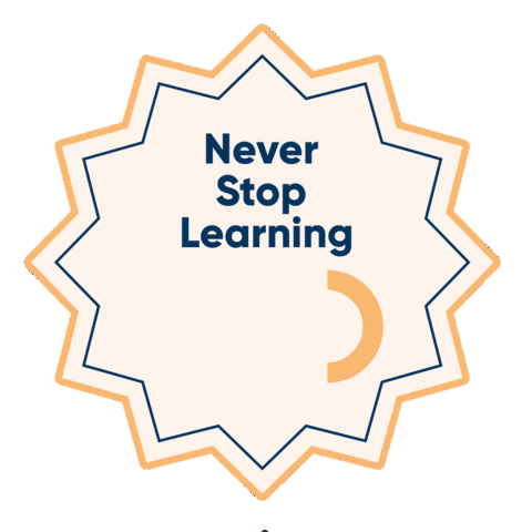 Never Stop Learning Sticker by Vita Conteúdo