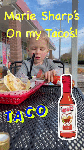 Hot Sauce Taco GIF by Marie Sharp's Habanero Pepper Sauces | #HealthyHotSauce from #Belize