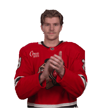Clap Clapping Sticker by NHLBlackhawks