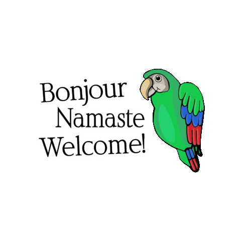 India Parrot Sticker by Alka Joshi