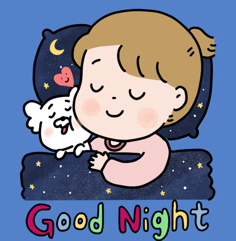 Good Night Dog GIF by 大姚Dayao - Find & Share on GIPHY