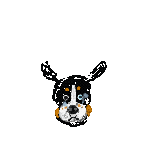 Dog October Sticker