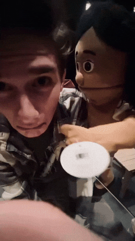 Puppet Touching GIF