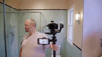 PipeWolf bts video camera frustrated GIF