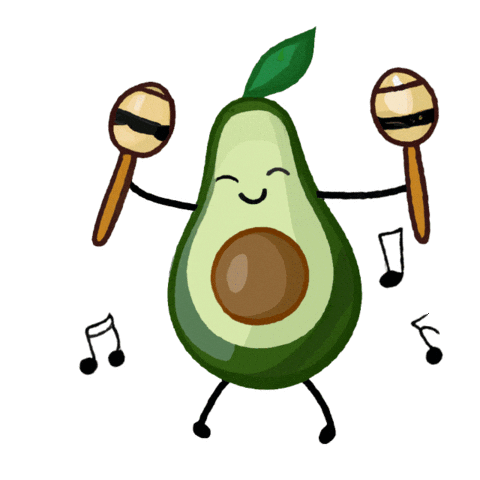 Avocado Lover Sticker by Whinoza