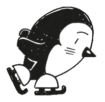 Ice Skating Sticker by Paperfuel