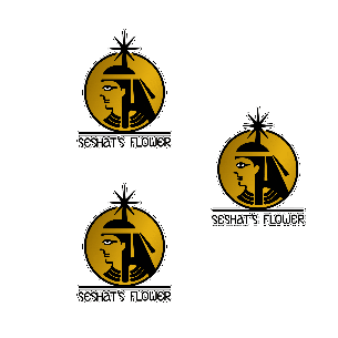 Seshat's Flower Sticker