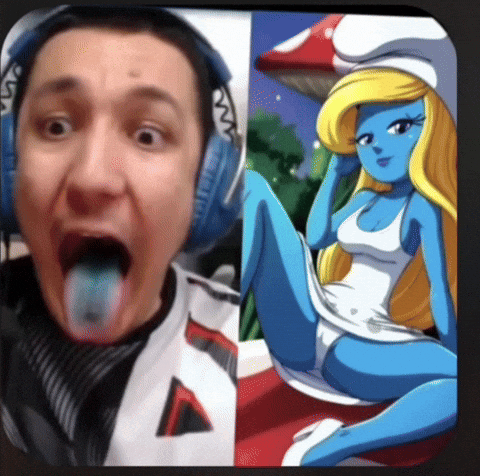Smurf Abuser GIF