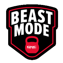 Beast Mode Fitness Sticker by GNC Live Well