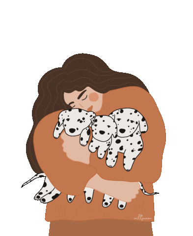 Dogs Love Sticker