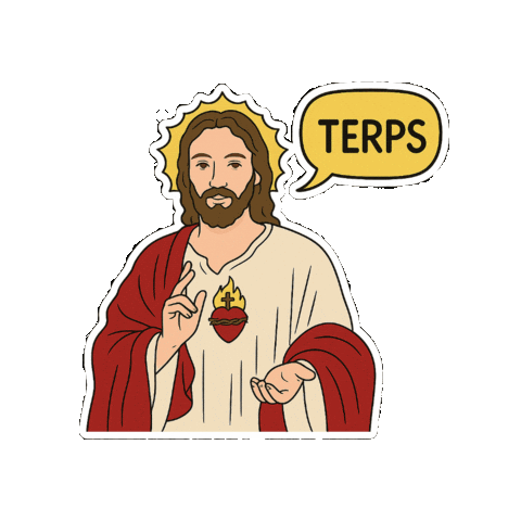Jesus Weed Sticker