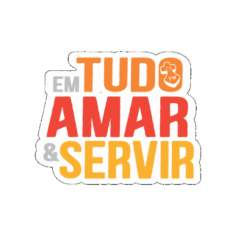 Amar Servir Sticker by comunidadefilhosdemaria