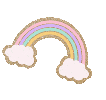 Rainbow Gold Sticker