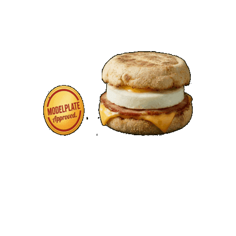 Cheese Egg Sticker by Model Plate