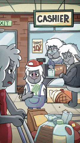 Awkward Sheep GIF by The Sad Times