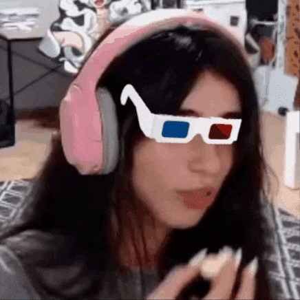 Girl Popcorn GIF