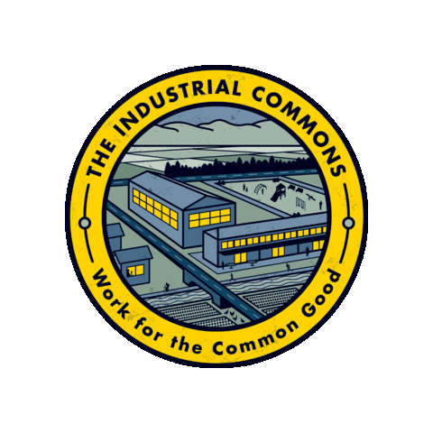 Work in Burke Sticker