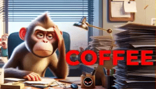 AngryMonky coffee nft upset monkey GIF